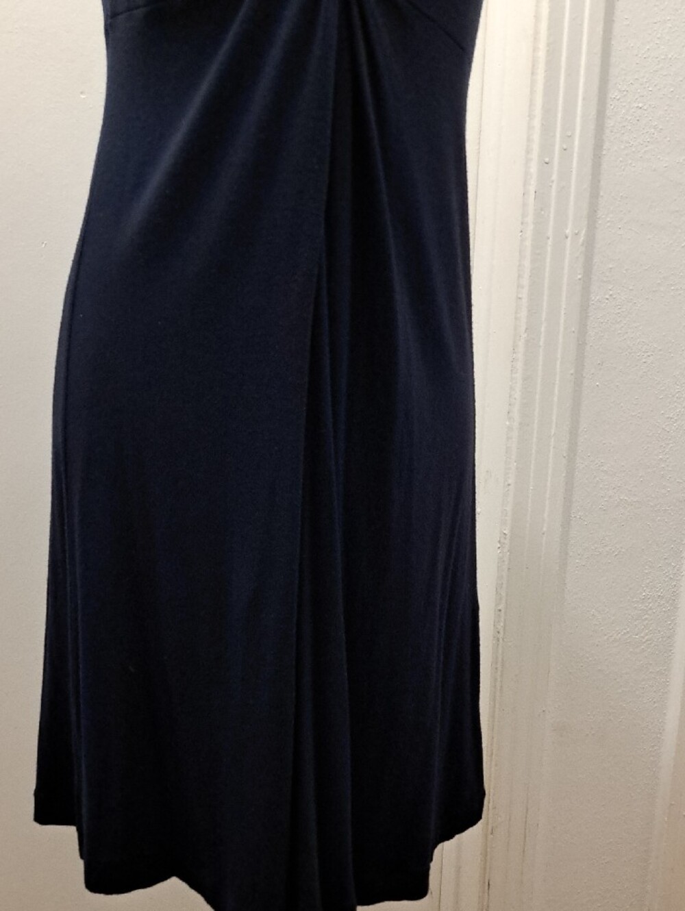 Express Navy Twist-Knot Midi Dress - Picture 4 of 12